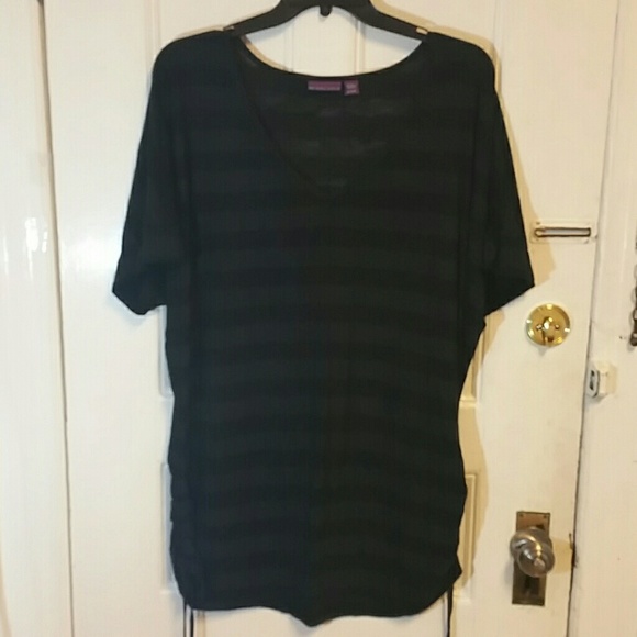 Beverly Drive V Neck Stripe Tee (12) - Picture 5 of 8